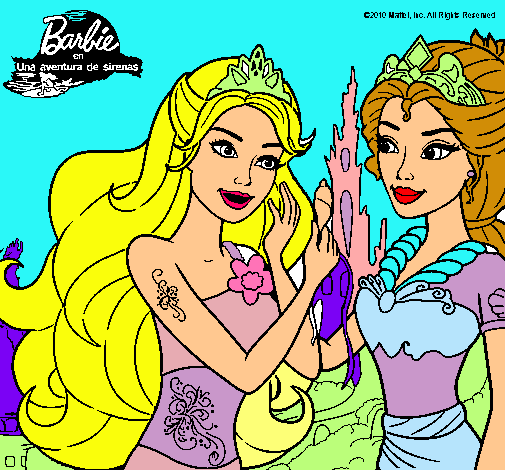 Barbie se despiede de la reina sirena