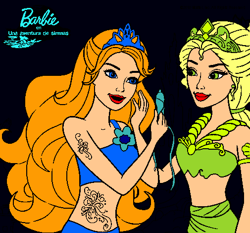 Barbie se despiede de la reina sirena