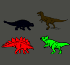 Dibujo Dinosaurios de tierra pintado por evee