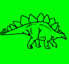 Dibujo Stegosaurus pintado por abrham