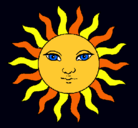 Dibujo Sol pintado por nekarozas
