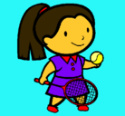 Dibujo Chica tenista pintado por Prixe2
