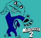 Dibujo Madagascar 2 Alex 2 pintado por brus