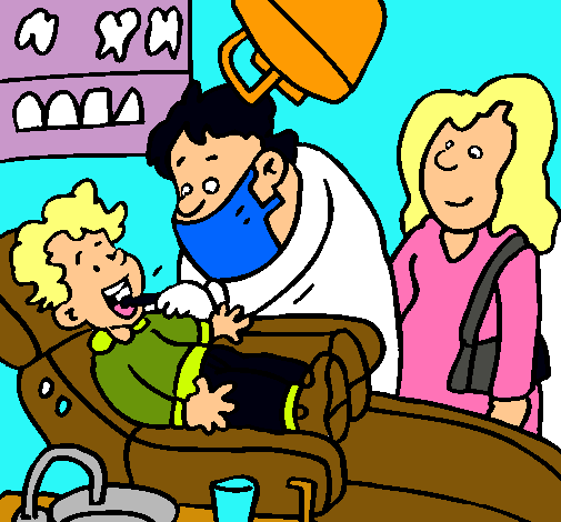 Niño en el dentista