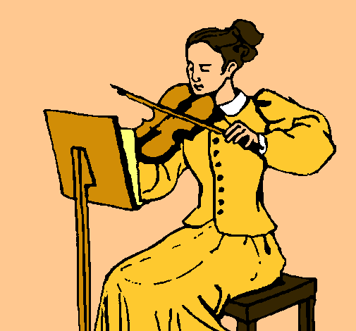 Dama violinista