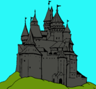 Dibujo Castillo medieval pintado por hidalgo