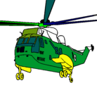 Dibujo Helicóptero al rescate pintado por mess