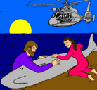 Dibujo Rescate ballena pintado por erika123