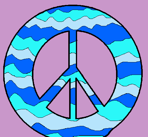 Dibujo Símbolo de la paz pintado por mariaojosverdes