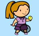 Dibujo Chica tenista pintado por claudithax