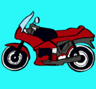 Dibujo Motocicleta pintado por perval