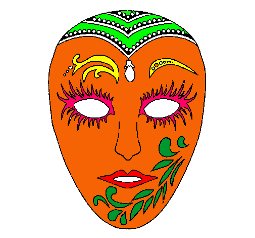 Dibujo Máscara pintado por mijael