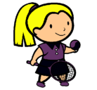 Dibujo Chica tenista pintado por jenyta