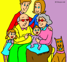 Dibujo Familia pintado por alvarodelara