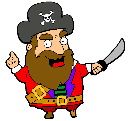 Dibujo Pirata pintado por ARJB