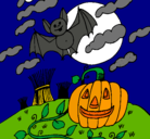 Dibujo Paisaje de Halloween pintado por Anto265