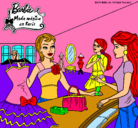 Dibujo Barbie en una tienda de ropa pintado por CELIA6