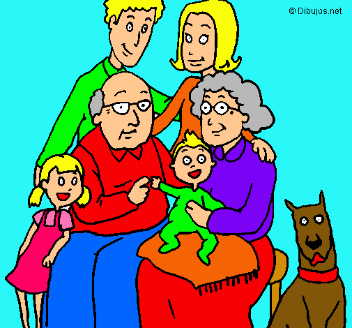 Dibujo Familia pintado por mariagilmenacho