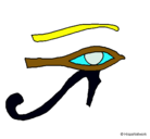 Dibujo Ojo Horus pintado por sgtdfgf