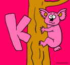 Dibujo Koala pintado por hugopz