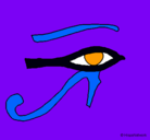 Dibujo Ojo Horus pintado por patrigo