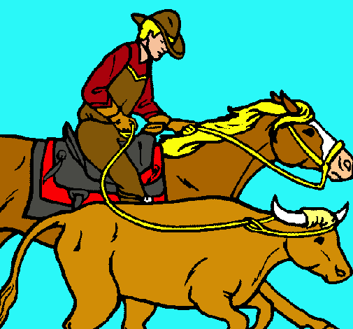 Vaquero y vaca