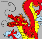 Dibujo Dragón japonés pintado por carlota17