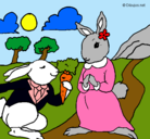 Dibujo Conejos pintado por yolenny