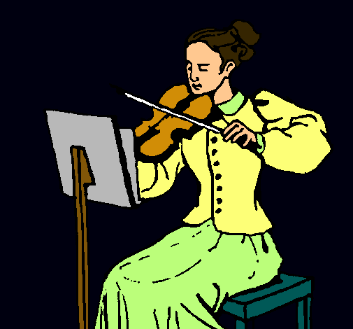 Dama violinista