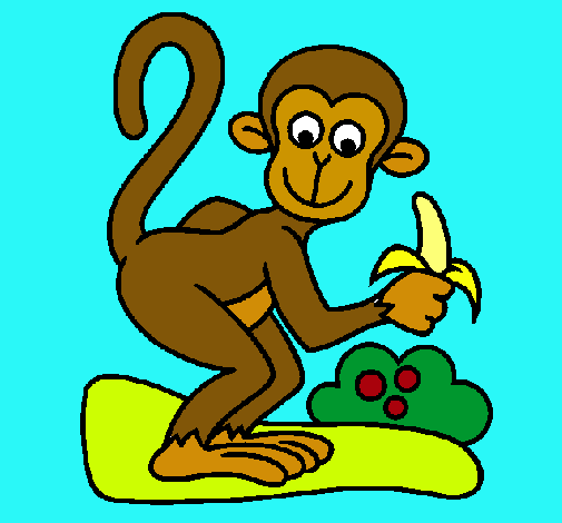 Dibujo Mono pintado por lareina132