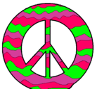 Dibujo Símbolo de la paz pintado por sipazelenro
