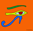 Dibujo Ojo Horus pintado por PETRONEO