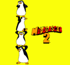 Dibujo Madagascar 2 Pingüinos pintado por dann