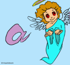 Dibujo Ángel pintado por sofin