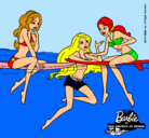 Dibujo Barbie y sus amigas pintado por CELIA6