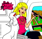 Dibujo Barbie llega a París pintado por Andreota