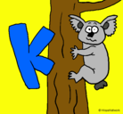 Dibujo Koala pintado por tara