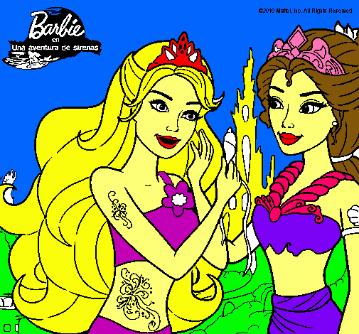 Barbie se despiede de la reina sirena