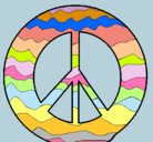 Dibujo Símbolo de la paz pintado por patrilamaswapa
