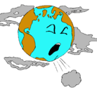 Dibujo Tierra enferma pintado por yooooooooooooo