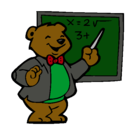 Dibujo Profesor oso pintado por coloti