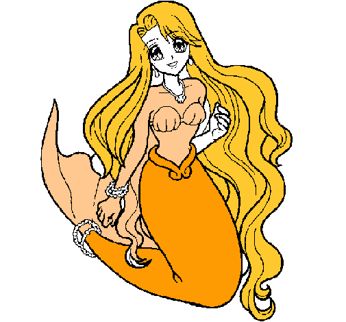 Dibujo Sirenita pintado por sobrislee