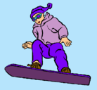 Dibujo Snowboard pintado por CASZ