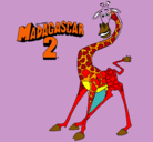 Dibujo Madagascar 2 Melman pintado por nandandrea