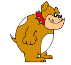 Dibujo Bulldog inglés pintado por miren