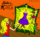 Dibujo El vestido mágico de Barbie pintado por amalia