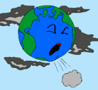 Dibujo Tierra enferma pintado por mariangel2378