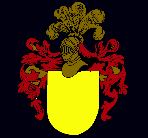 Escudo de armas y casco