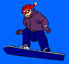 Dibujo Snowboard pintado por nuchi