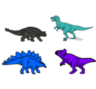 Dibujo Dinosaurios de tierra pintado por geyasuri